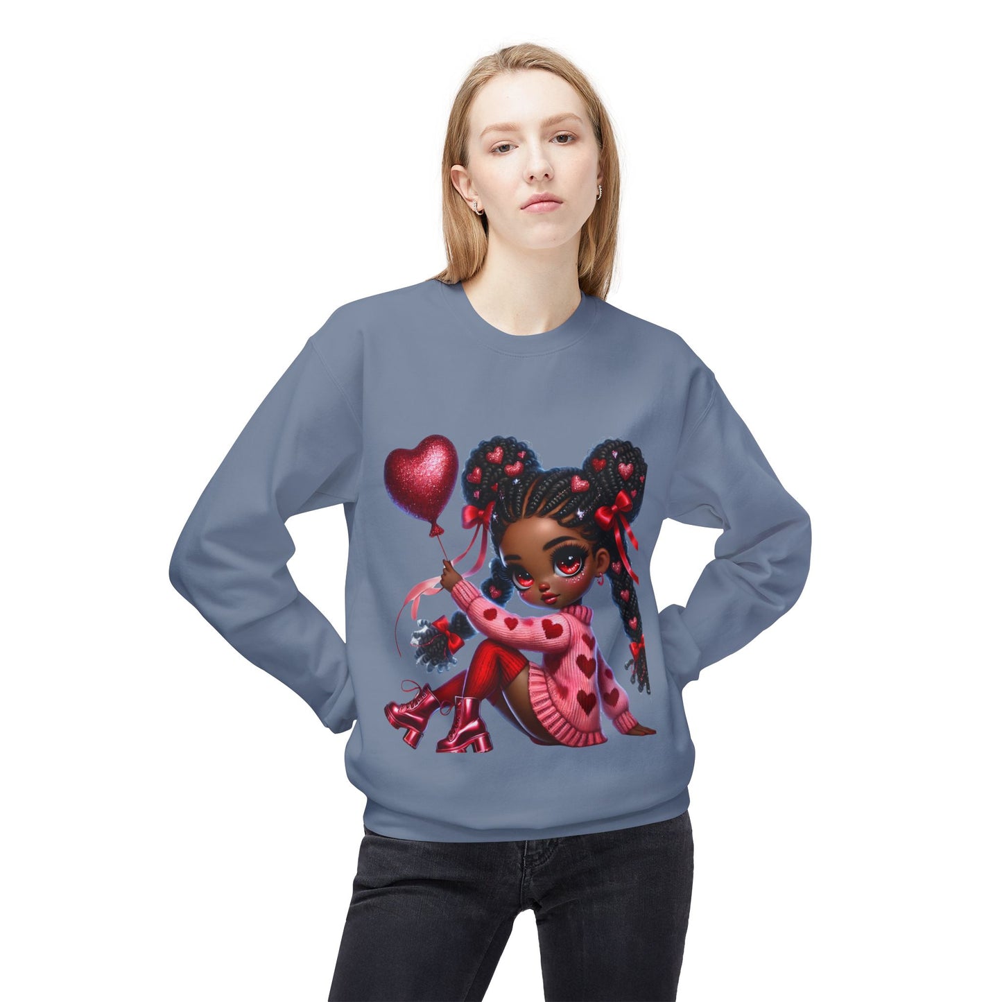 Valentines Unisex Midweight Softstyle Fleece Crewneck Sweatshirt