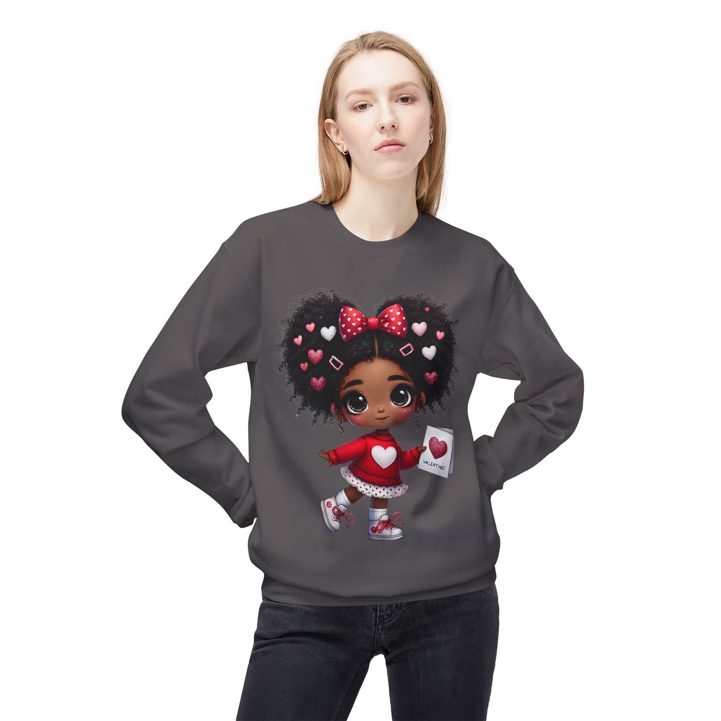 Valentines Unisex Midweight Softstyle Fleece Crewneck Sweatshirt