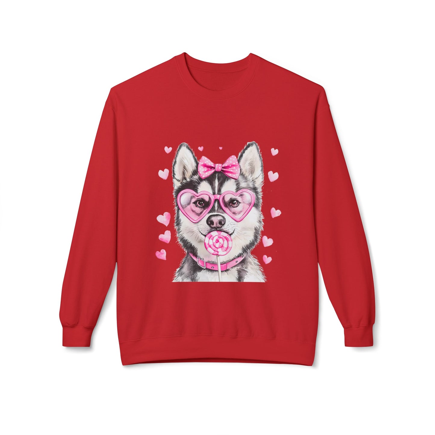 Valentines Unisex Midweight Soft style Fleece Crewneck Sweatshirt