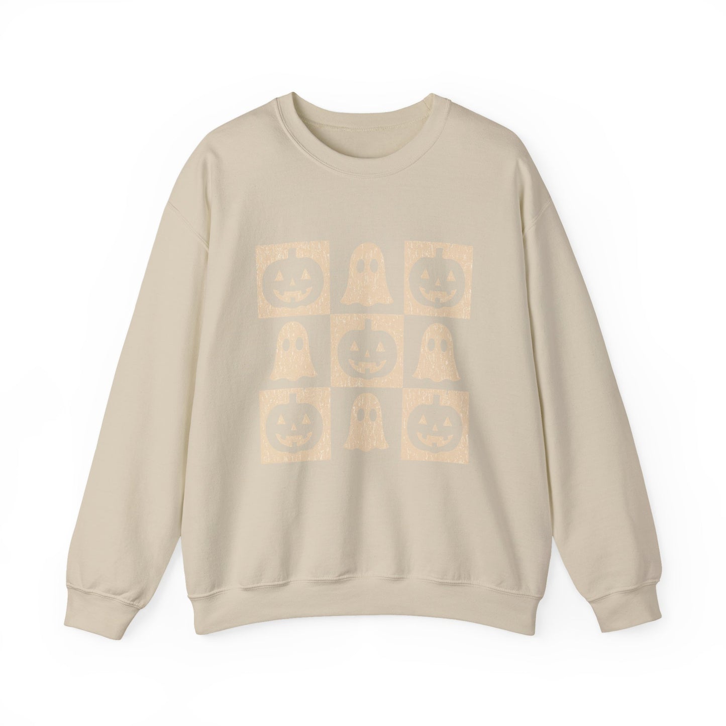 Halloween Ghosts Sweatshirt, Cozy Fall Sweater, Unisex Crewneck for Halloween, Cute Ghost Design, Perfect for Autumn Celebrations