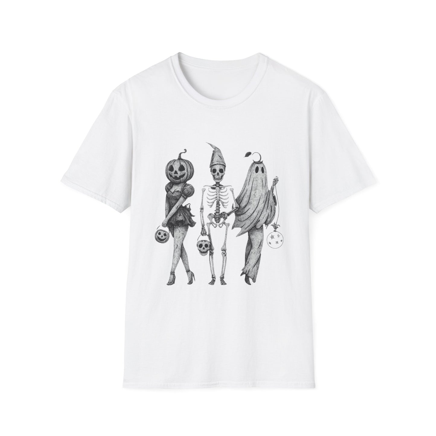 Halloween Graphic Tee, Unisex Softstyle T-Shirt, Spooky Season Shirt, Fall Fashion, Halloween Costume Top