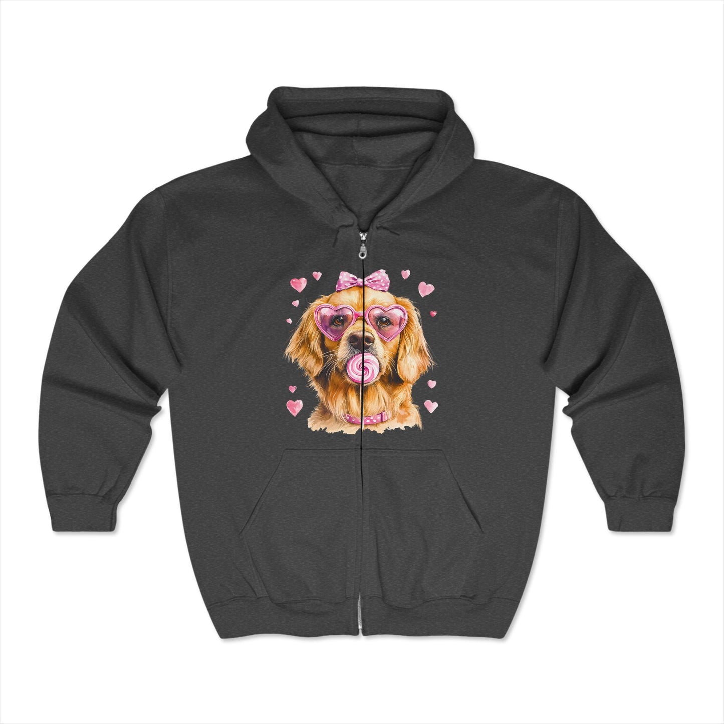 Valentines Unisex Heavy Blend™ Full Zip Hooded Sweatshirt