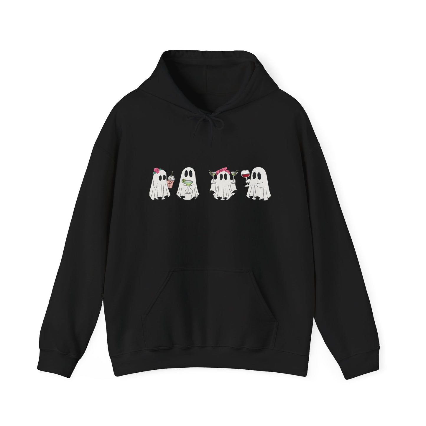 Cute Ghosts Unisex Hoodie - Cozy Halloween Hoodie, Fall Apparel, Gift for Ghost Lovers, Casual Wear, Spooky Season