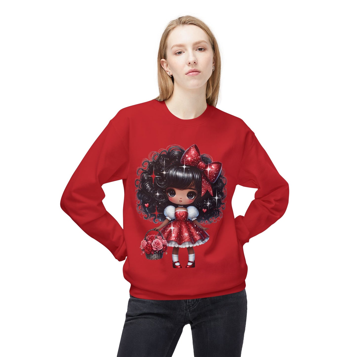 Valentines Unisex Midweight Softstyle Fleece Crewneck Sweatshirt