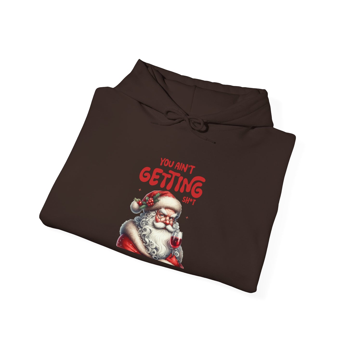 Santa Humor Sweatshirt, Holiday Gift, Funny Christmas Hoodie, Unisex Cozy Apparel, Winter Style, Christmas Apparel