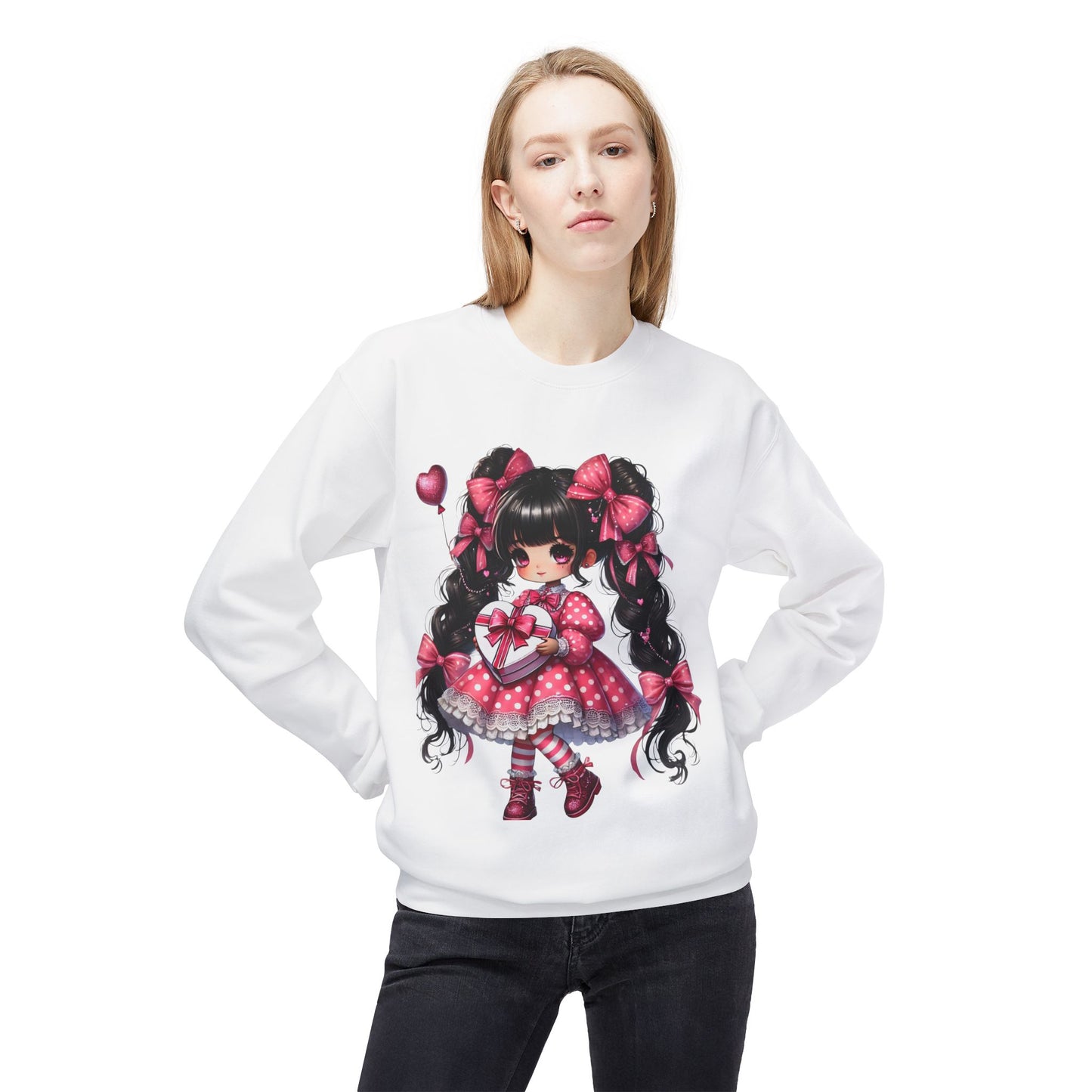 Valentines Unisex Midweight Softstyle Fleece Crewneck Sweatshirt