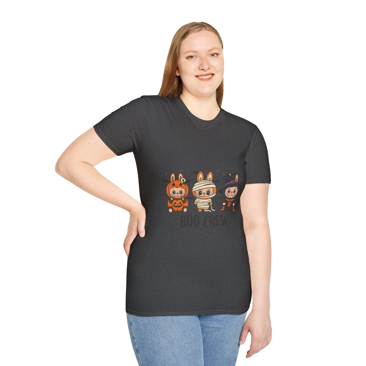 Boo Crew Halloween T-Shirt, Unisex Softstyle Tee, Cute Halloween Shirt, Fall Festival Apparel, Spooky Season Gift, Trick or Treat Top