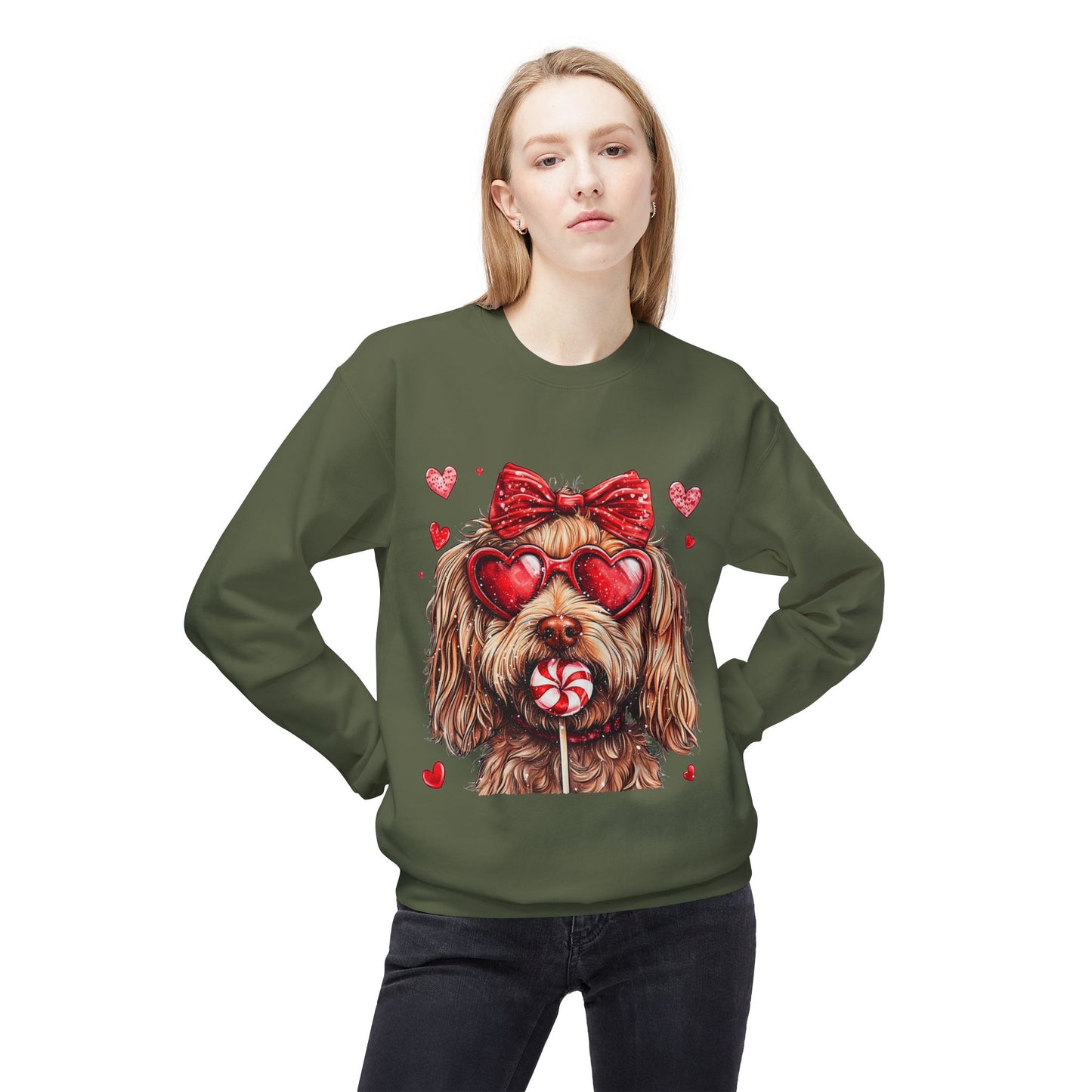 Valentines Unisex Midweight Softstyle Fleece Crewneck Sweatshirt