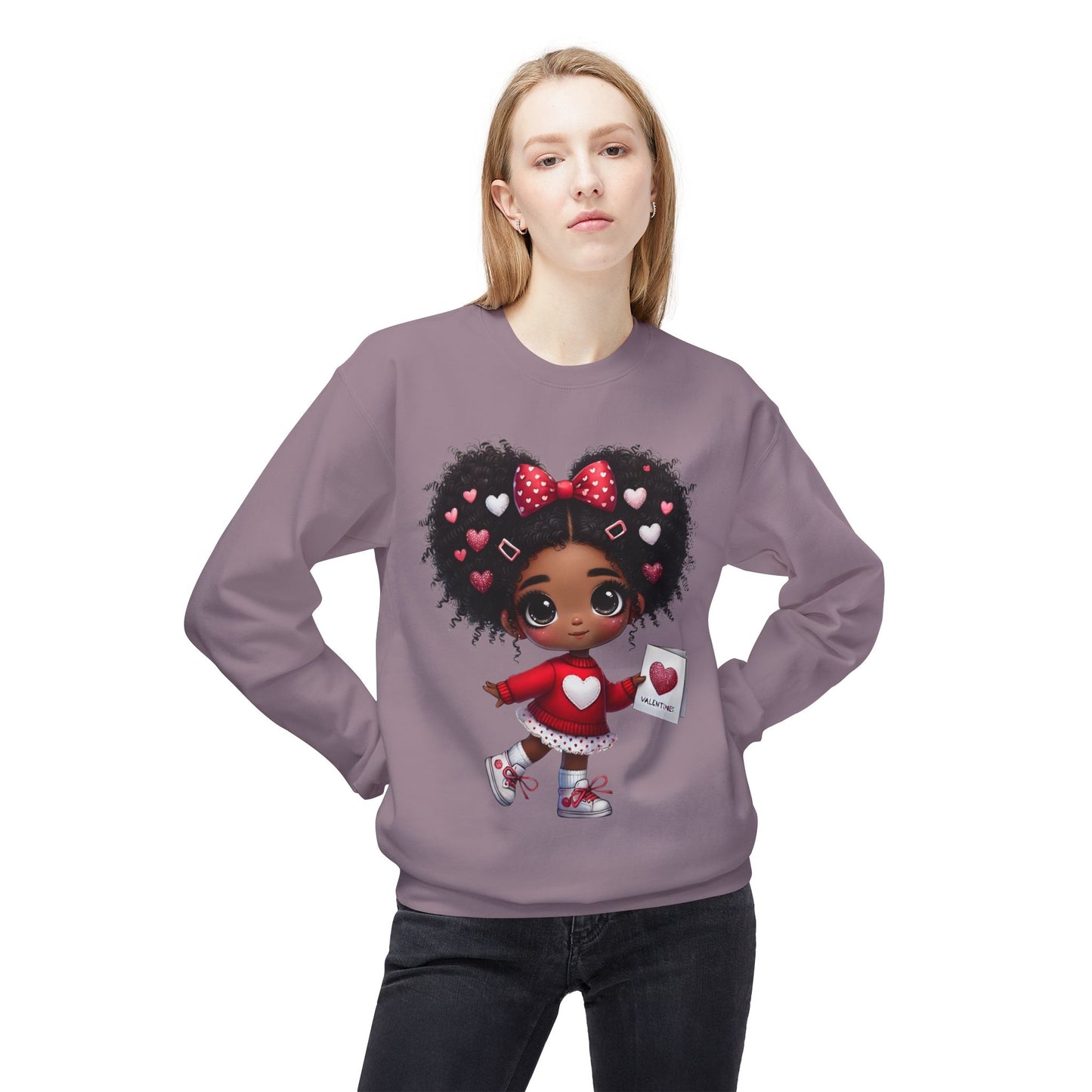 Valentines Unisex Midweight Softstyle Fleece Crewneck Sweatshirt