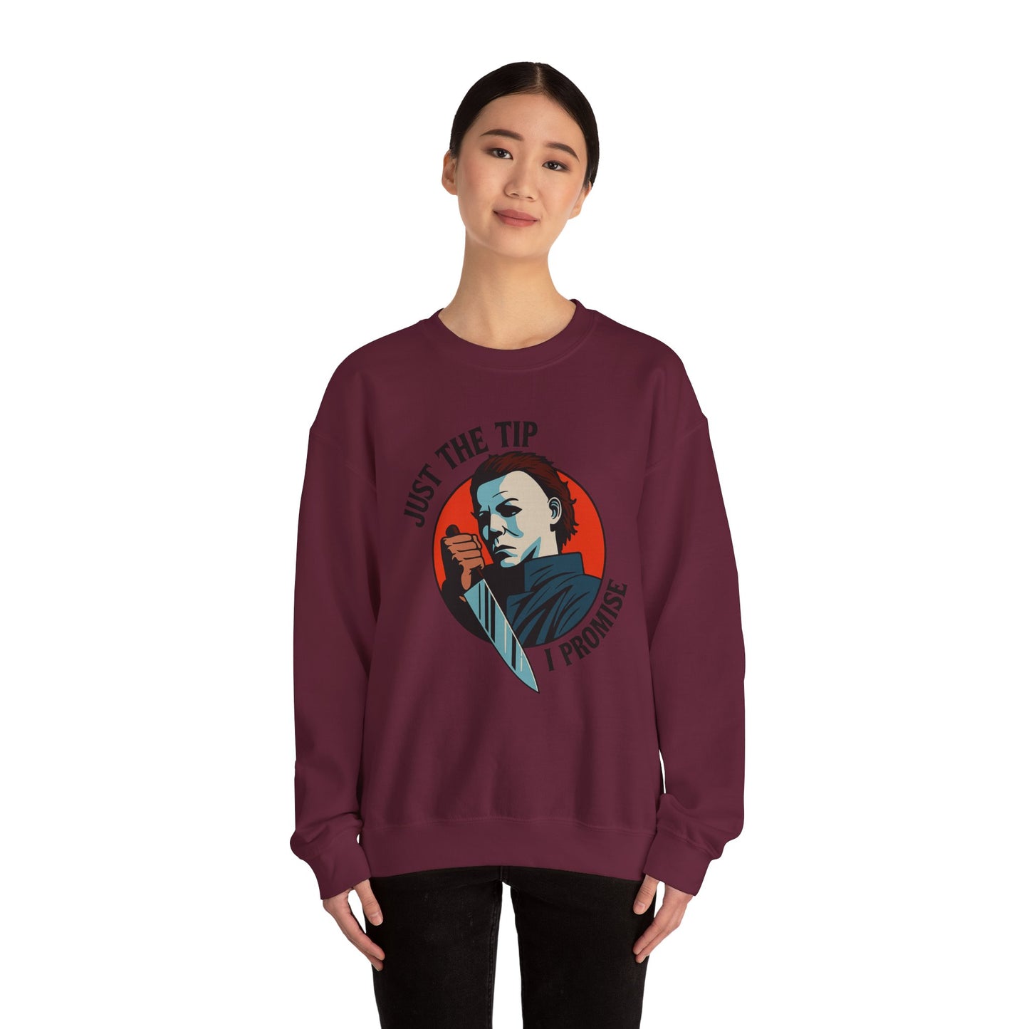 Spooky Humor Crewneck Sweatshirt | Funny Fall Fashion, Halloween Gift, Cozy Sweatshirt, Unisex Apparel, Casual Wear