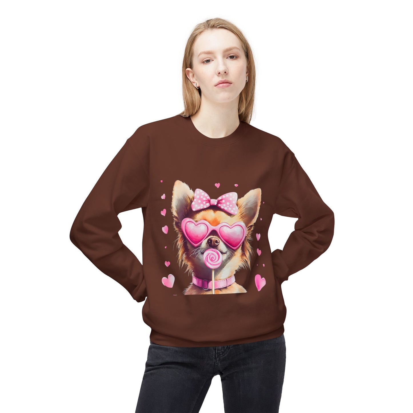 Valentines Unisex Midweight Softstyle Fleece Crewneck Sweatshirt