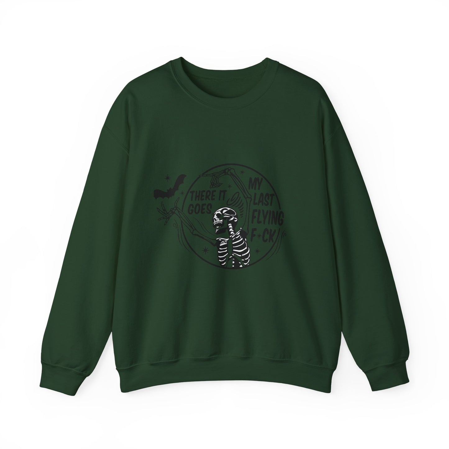 Sassy Skeleton Graphic Sweatshirt, Funny Crewneck, Unisex Humor Apparel, Perfect for Halloween, Unique Gift for Friends, Casual Wear