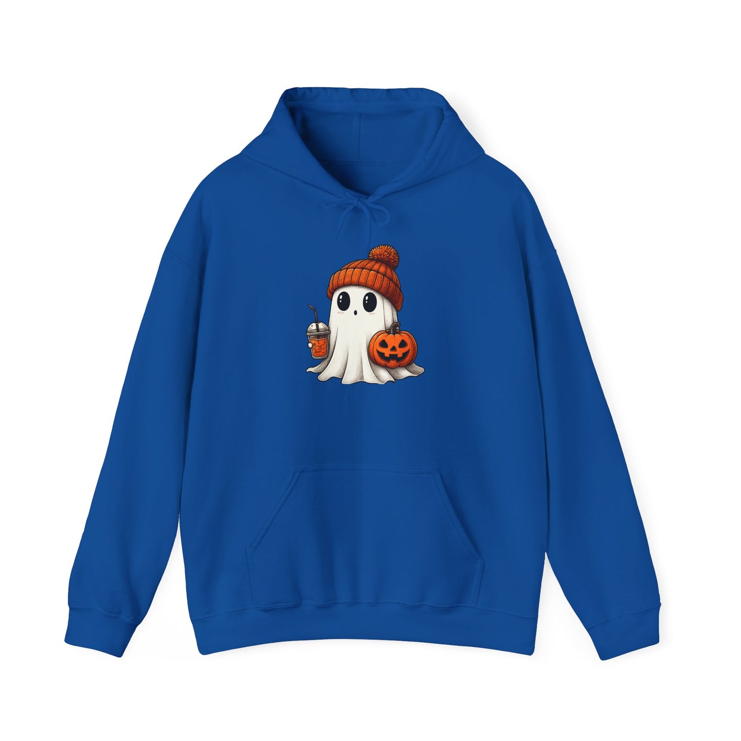 Halloween Ghost Hoodie, Unisex Halloween Apparel, Cute Pumpkin Design, Halloween Party Outfit