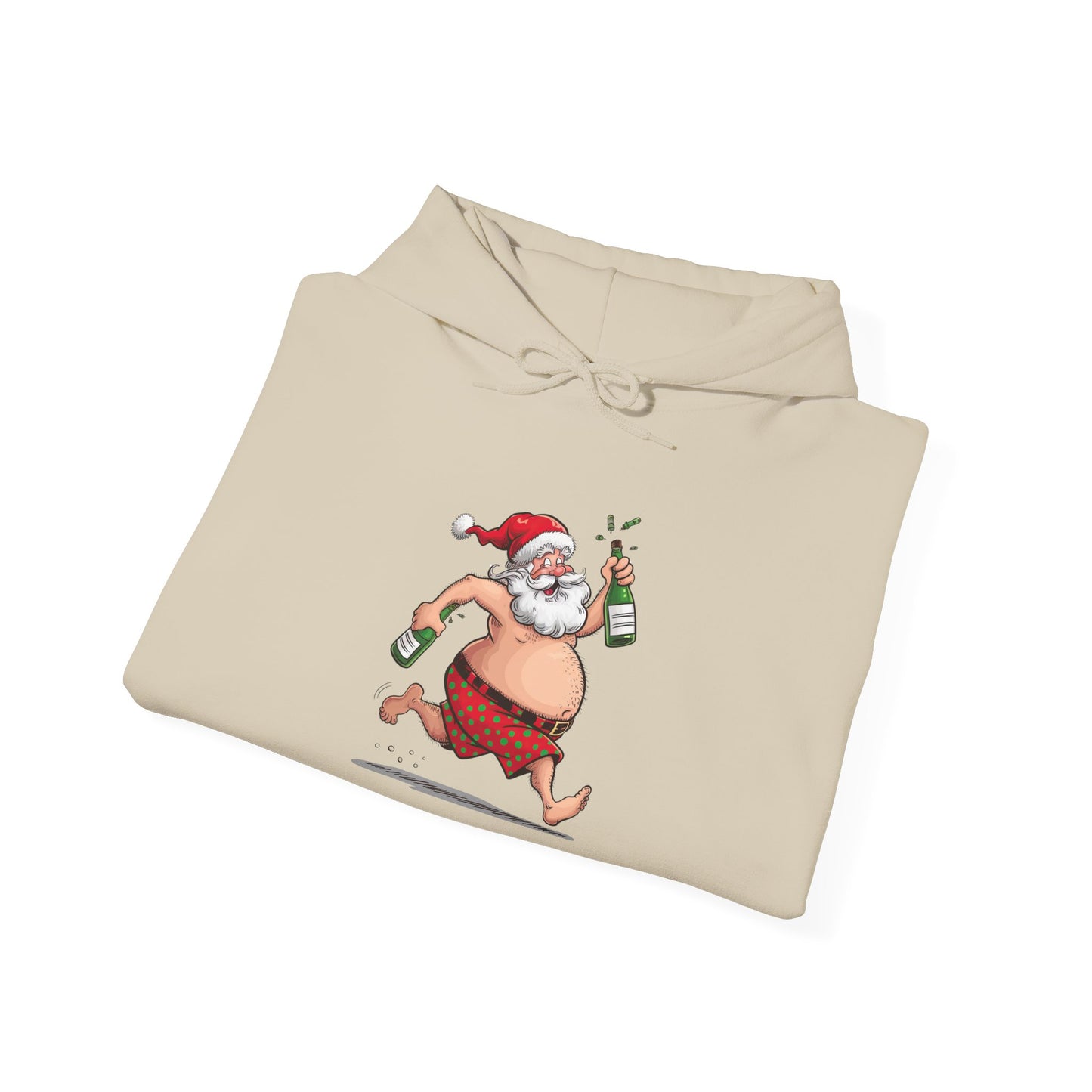 Santa's Holiday Cheer Hoodie, Funny Christmas Sweatshirt, Unisex Pullover, Cozy Gift for Him/Her, Festive Winter Apparel