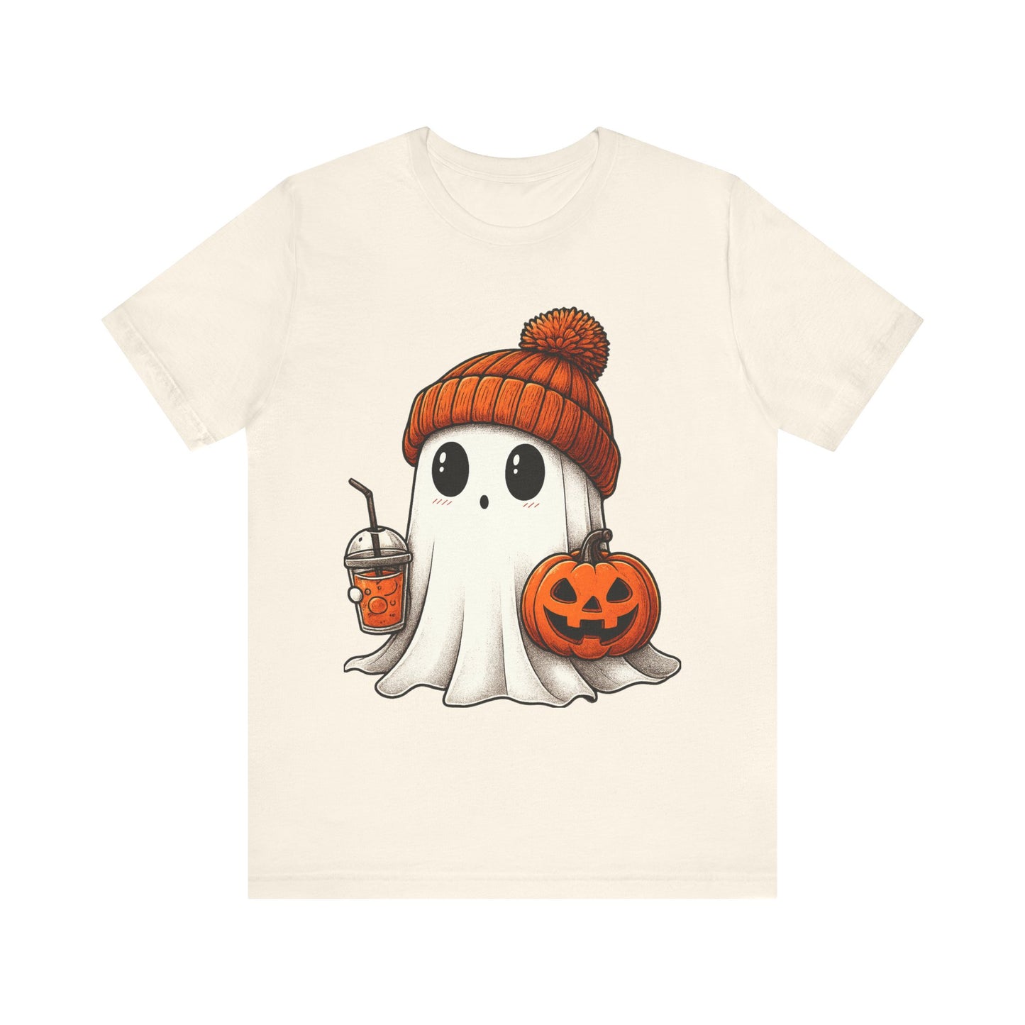 Halloween Ghost Unisex Tee, Spooky Shirt, Fall Fashion, Cute Ghost Shirt, Halloween Costume, Trick or Treat T-Shirt