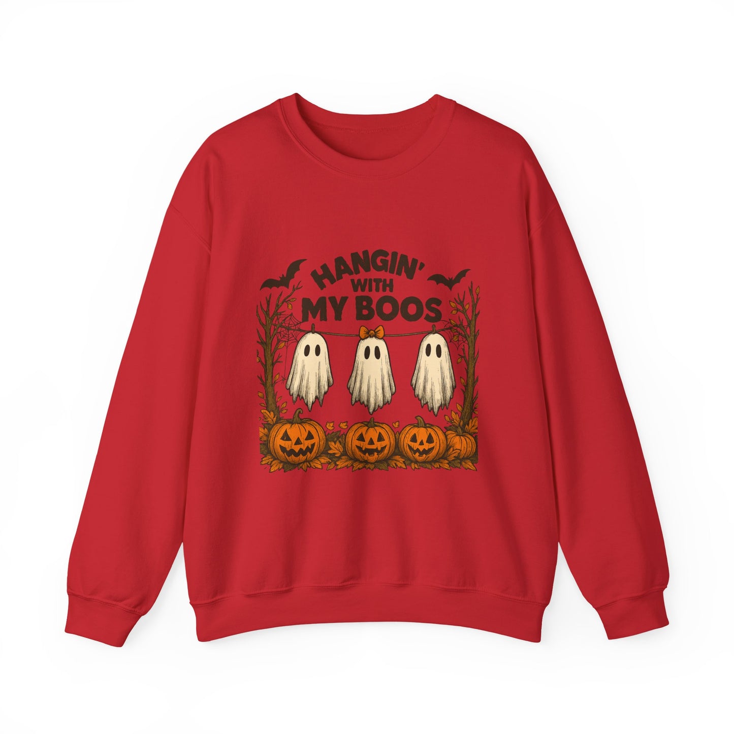 Halloween Ghost Sweatshirt, Cozy Unisex Crewneck, Fall Apparel, Halloween Costume, Spooky Season Outfit