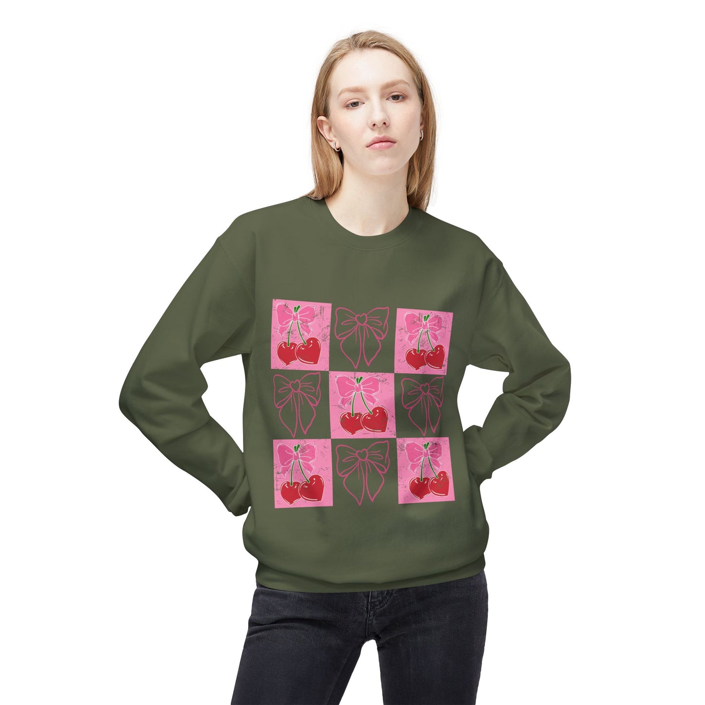 Valentines Unisex Midweight Softstyle Fleece Crewneck Sweatshirt