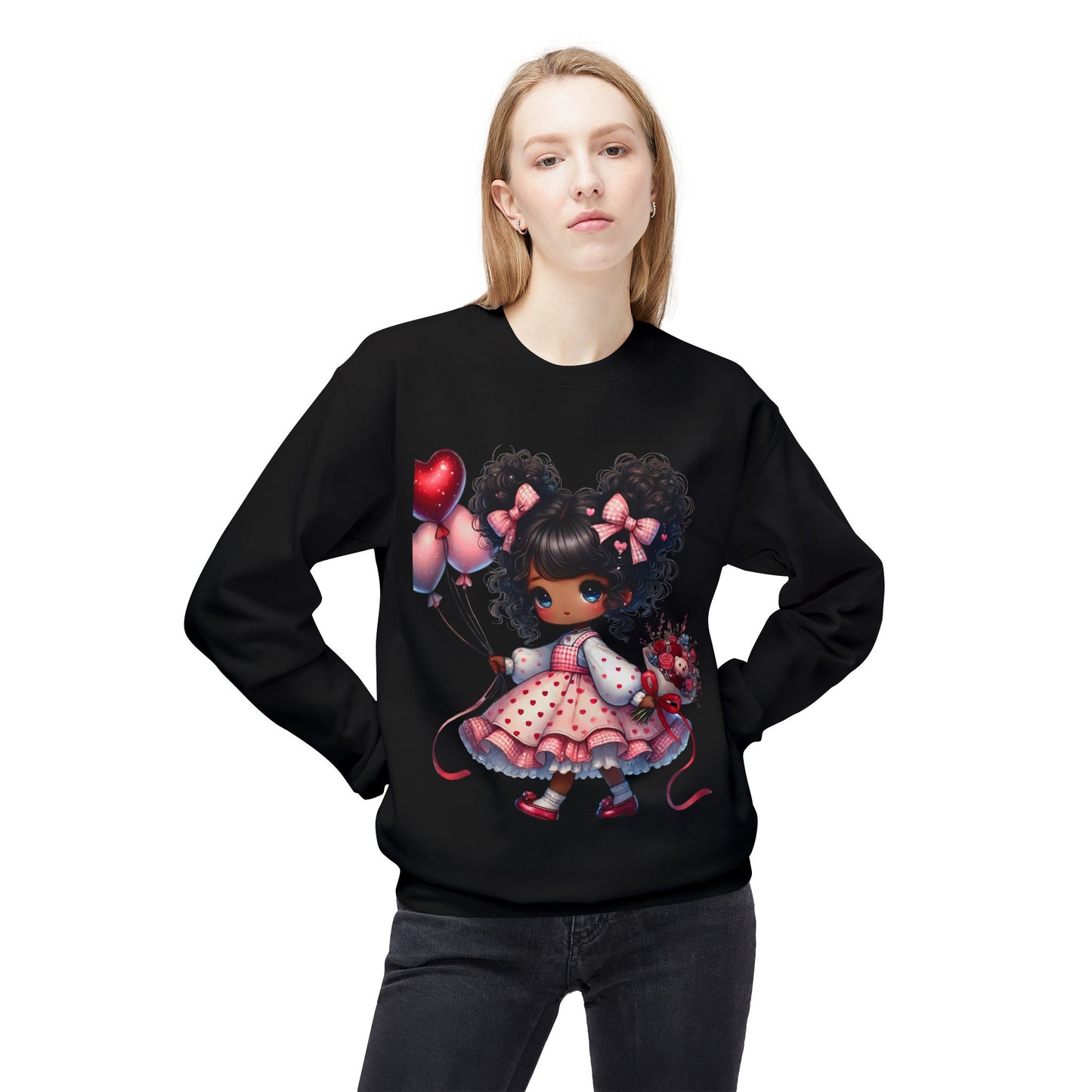 Valentines Unisex Midweight Softstyle Fleece Crewneck Sweatshirt