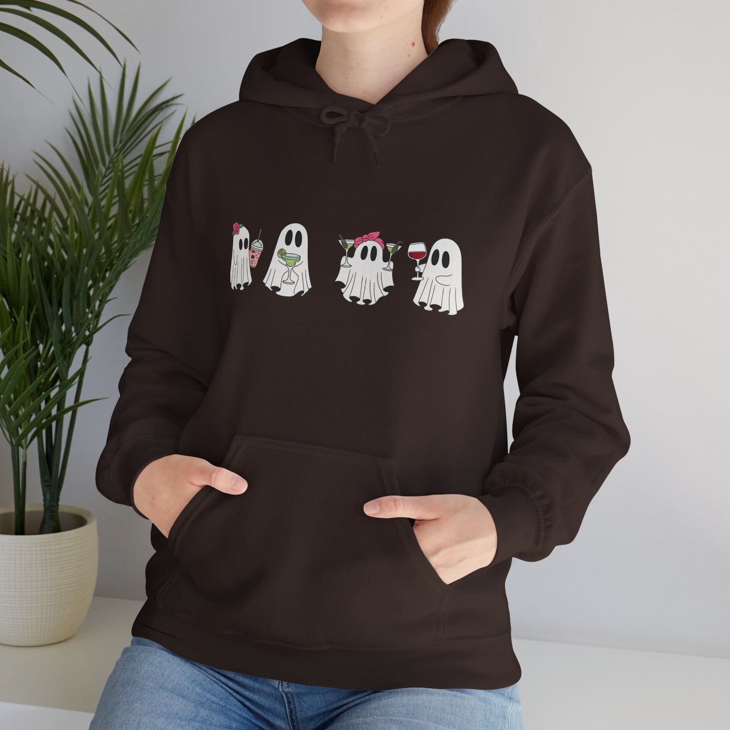 Cute Ghosts Unisex Hoodie - Cozy Halloween Hoodie, Fall Apparel, Gift for Ghost Lovers, Casual Wear, Spooky Season