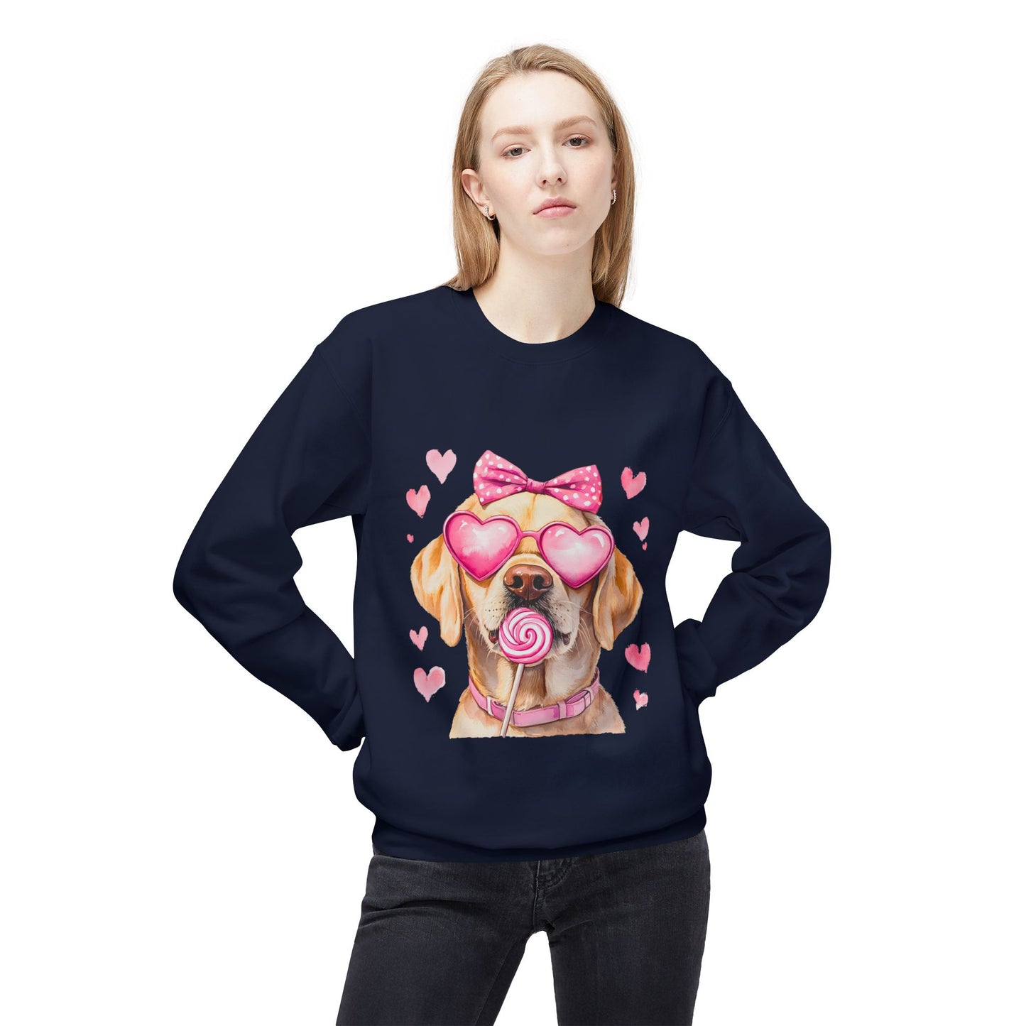 Valentines Unisex Midweight Softstyle Fleece Crewneck Sweatshirt