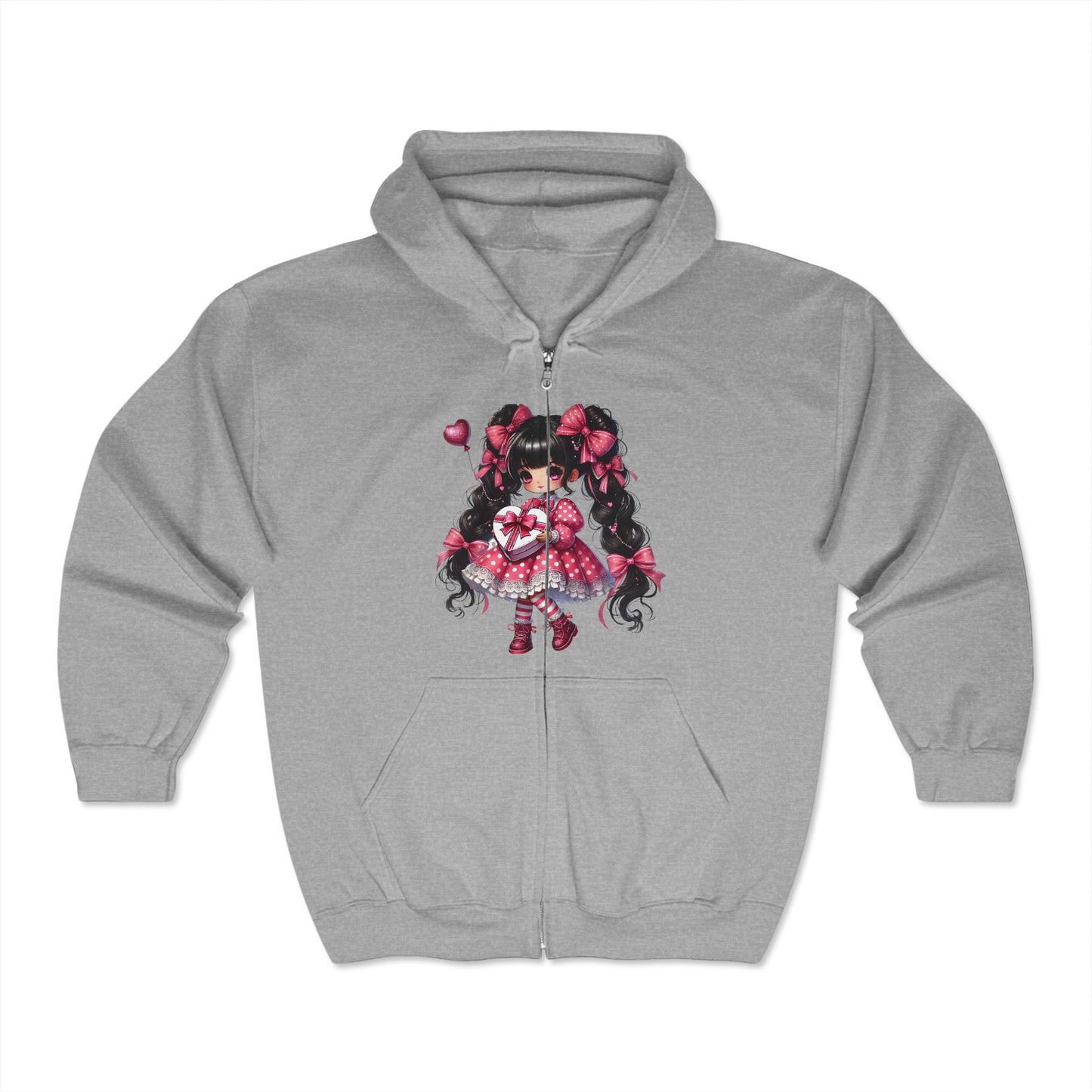 Valentines Unisex Heavy Blend™ Full Zip Hooded Sweatshirt