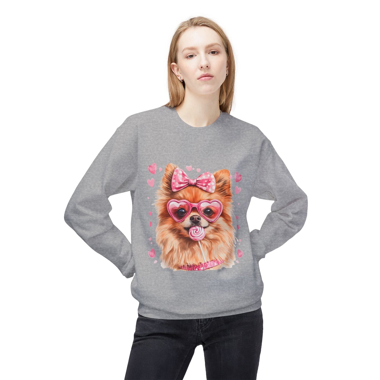Valentines Unisex Midweight Softstyle Fleece Crewneck Sweatshirt
