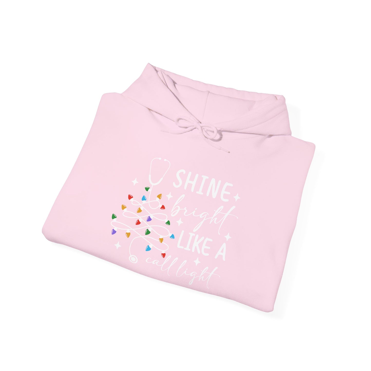 Christmas Light Hoodie, Cozy Holiday Hoodie, Winter Gift, Unisex Pullover for Festive Celebrations, Shine Bright Like a Christmas Bulb