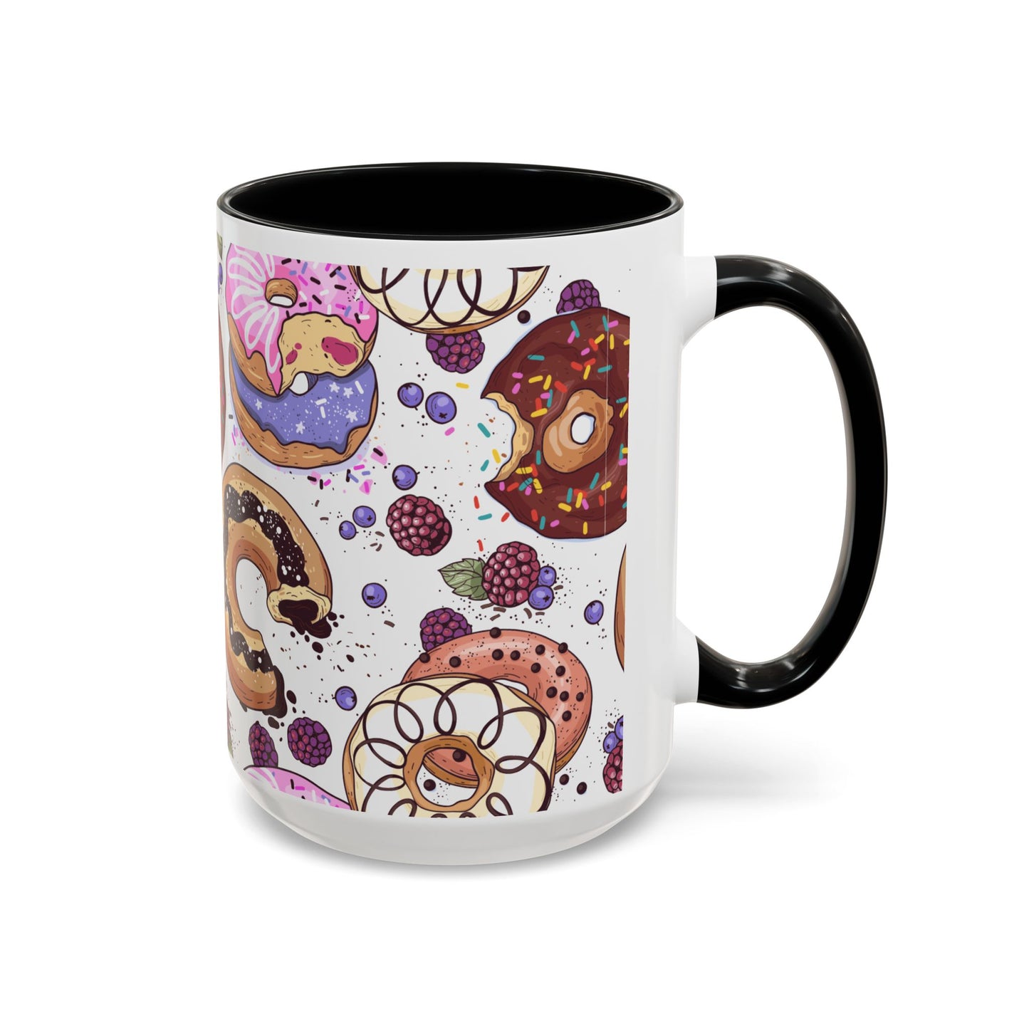 Doughnut Accent Coffee Mug (11, 15oz)