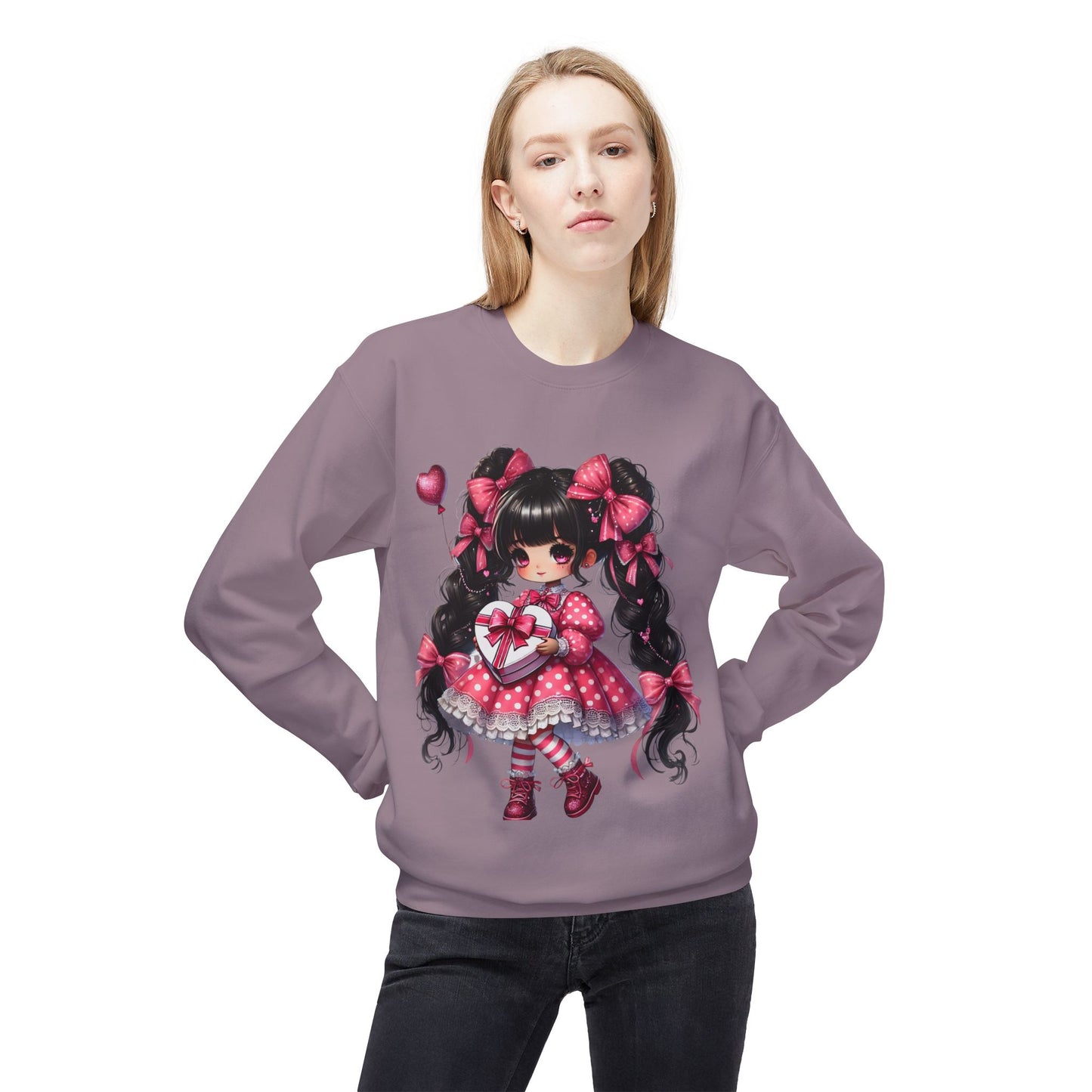 Valentines Unisex Midweight Softstyle Fleece Crewneck Sweatshirt