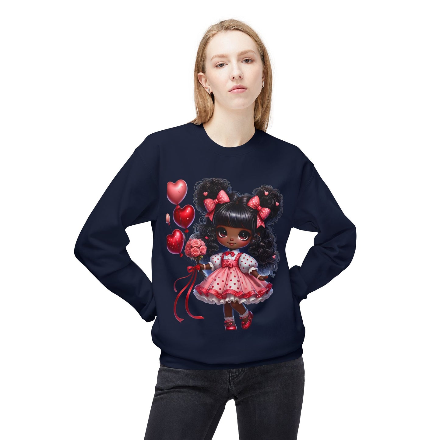 Valentines Unisex Midweight Softstyle Fleece Crewneck Sweatshirt