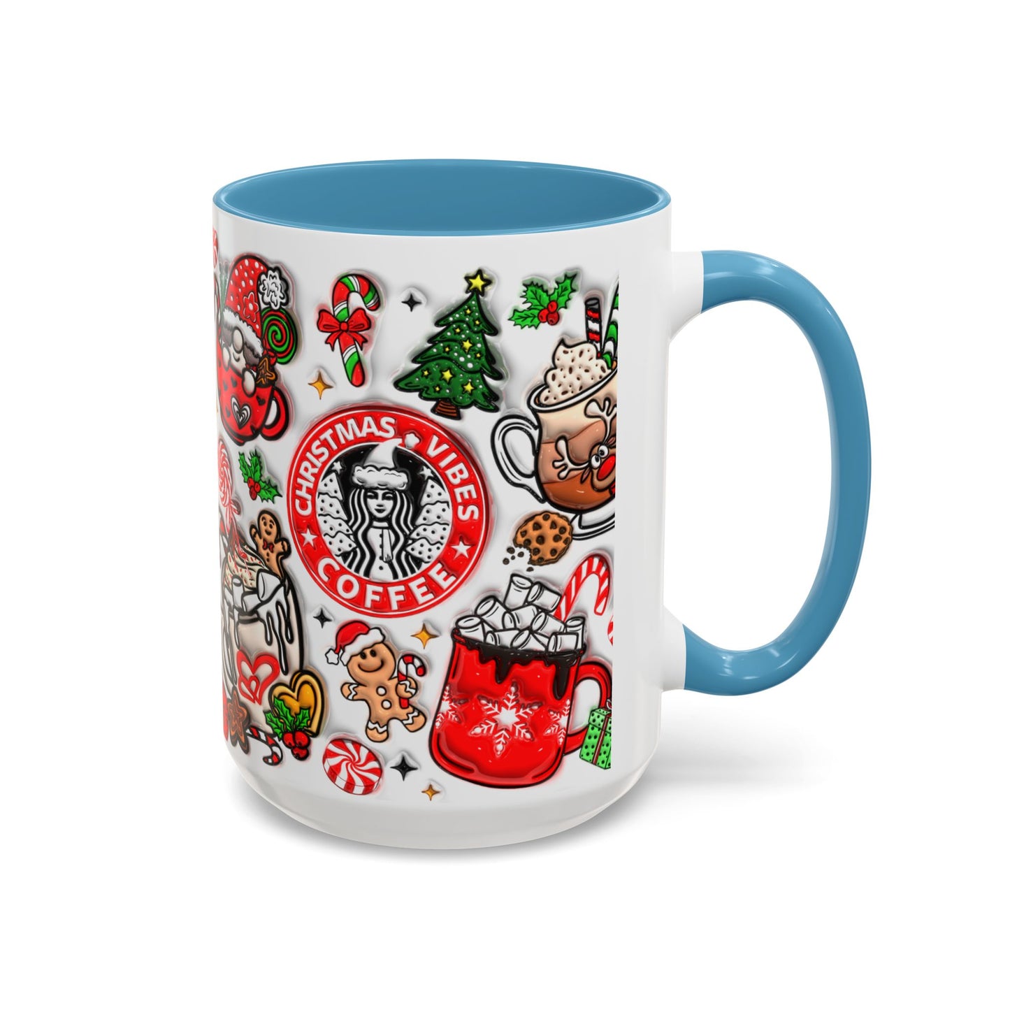 Christmas Accent Coffee Mug (11, 15oz)