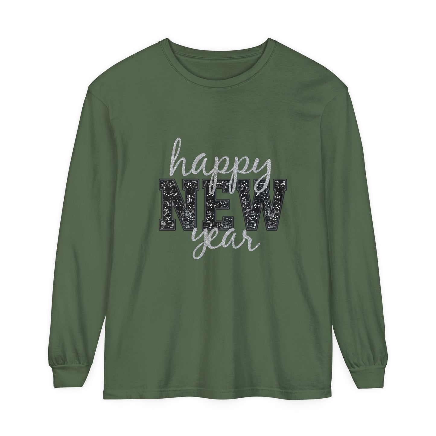 New Year Unisex Garment-dyed Long Sleeve T-Shirt