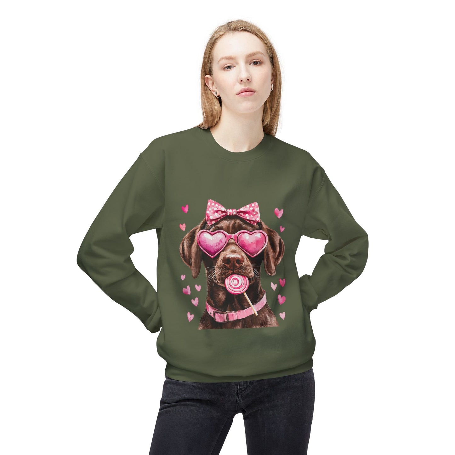 Valentines Unisex Midweight Softstyle Fleece Crewneck Sweatshirt