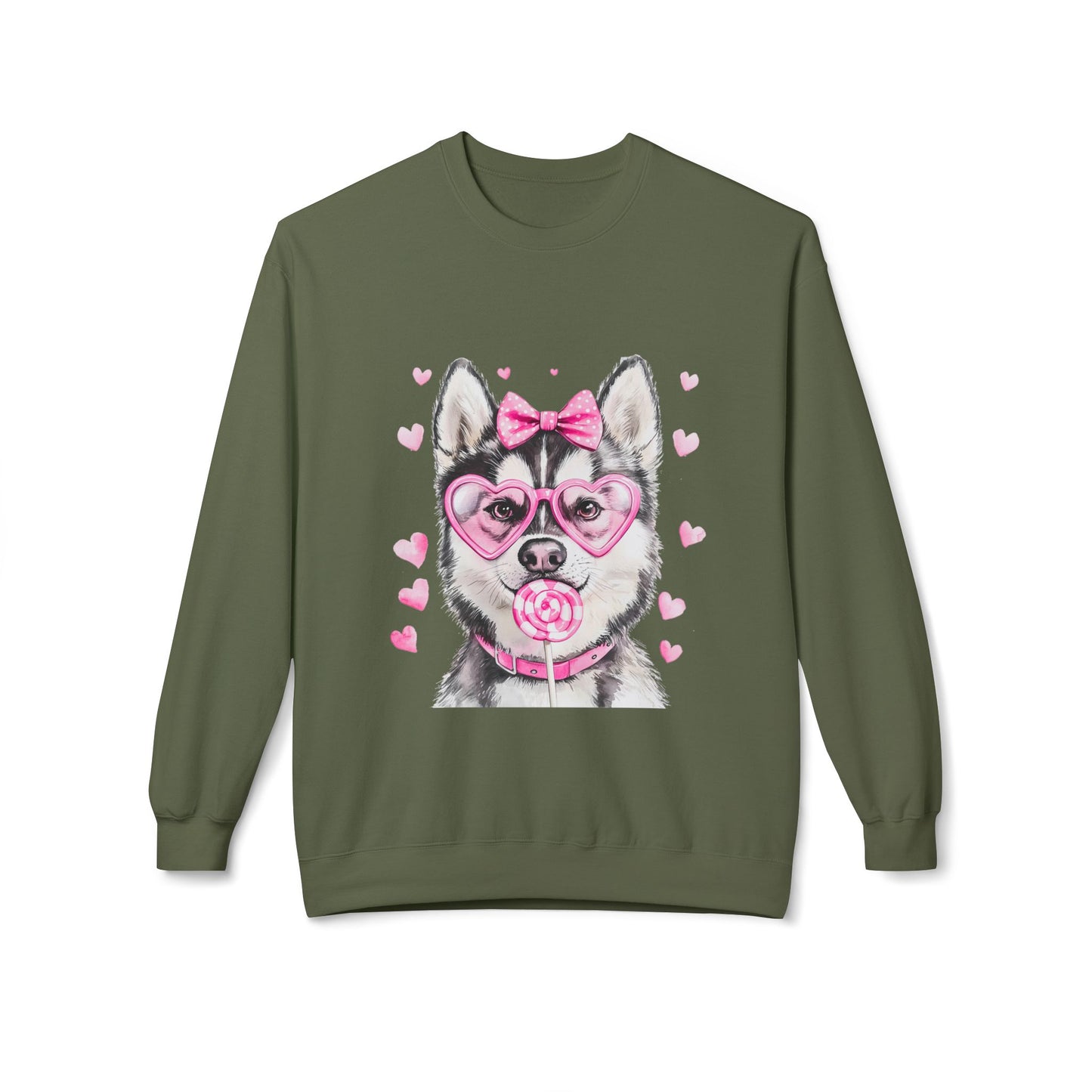 Valentines Unisex Midweight Soft style Fleece Crewneck Sweatshirt