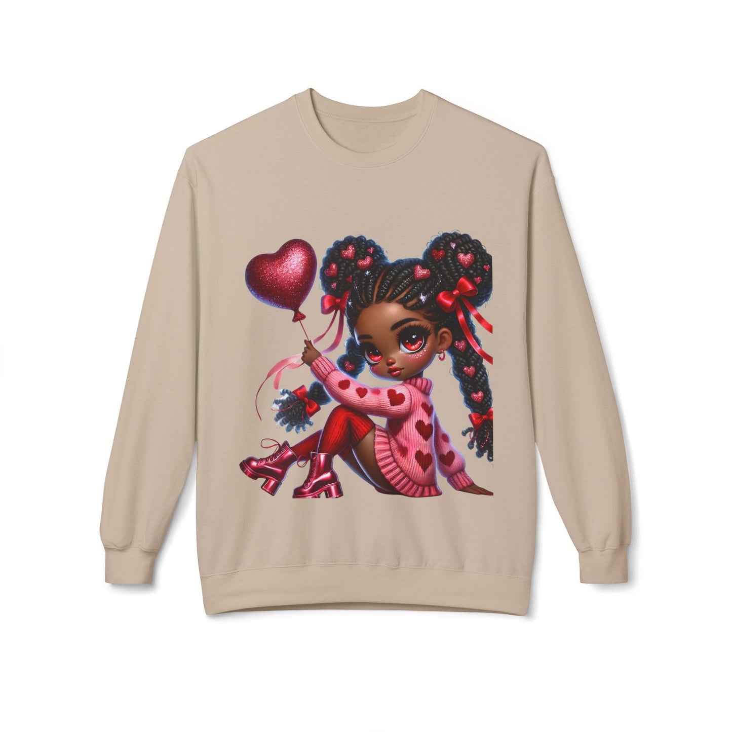 Valentines Unisex Midweight Softstyle Fleece Crewneck Sweatshirt