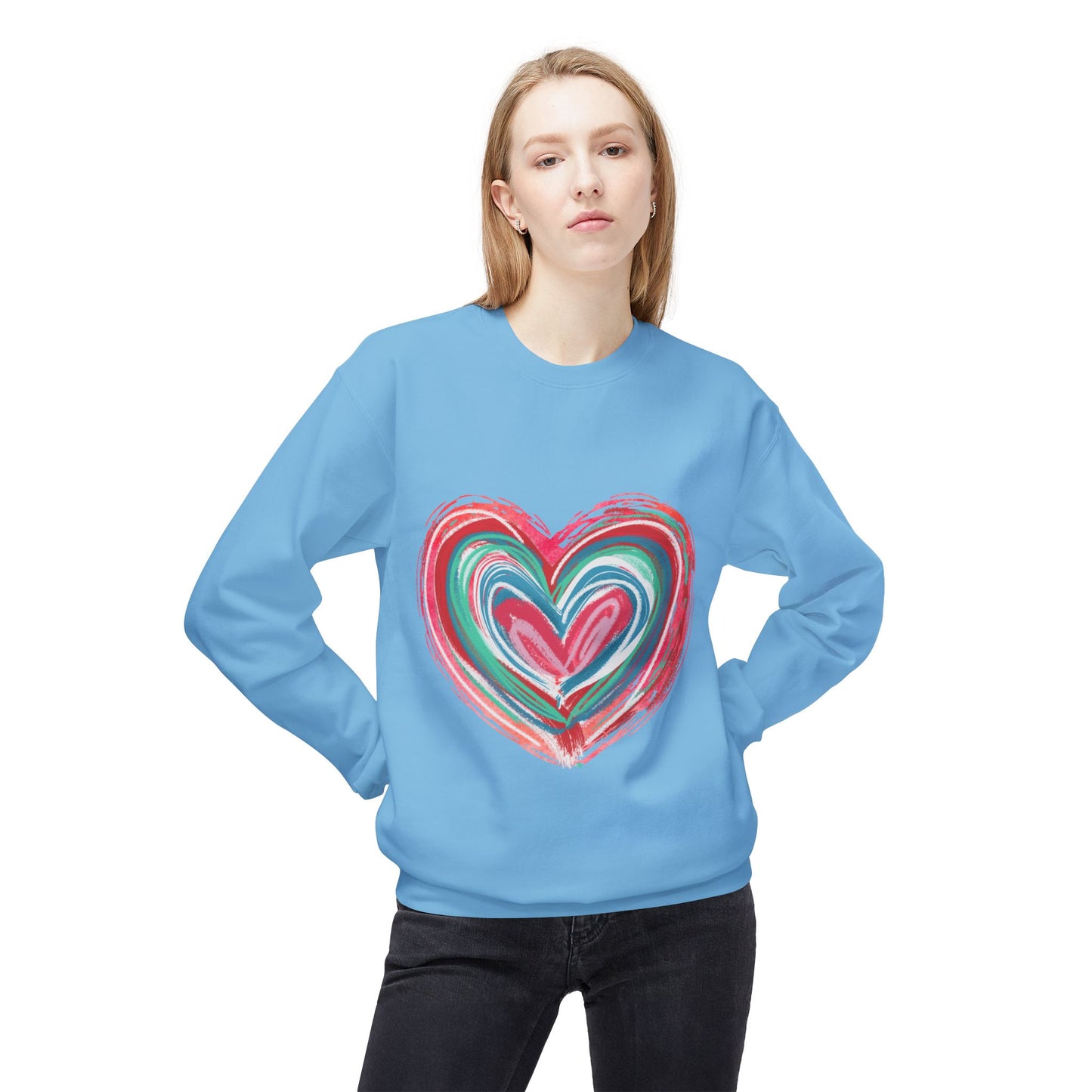 Valentines Unisex Midweight Softstyle Fleece Crewneck Sweatshirt
