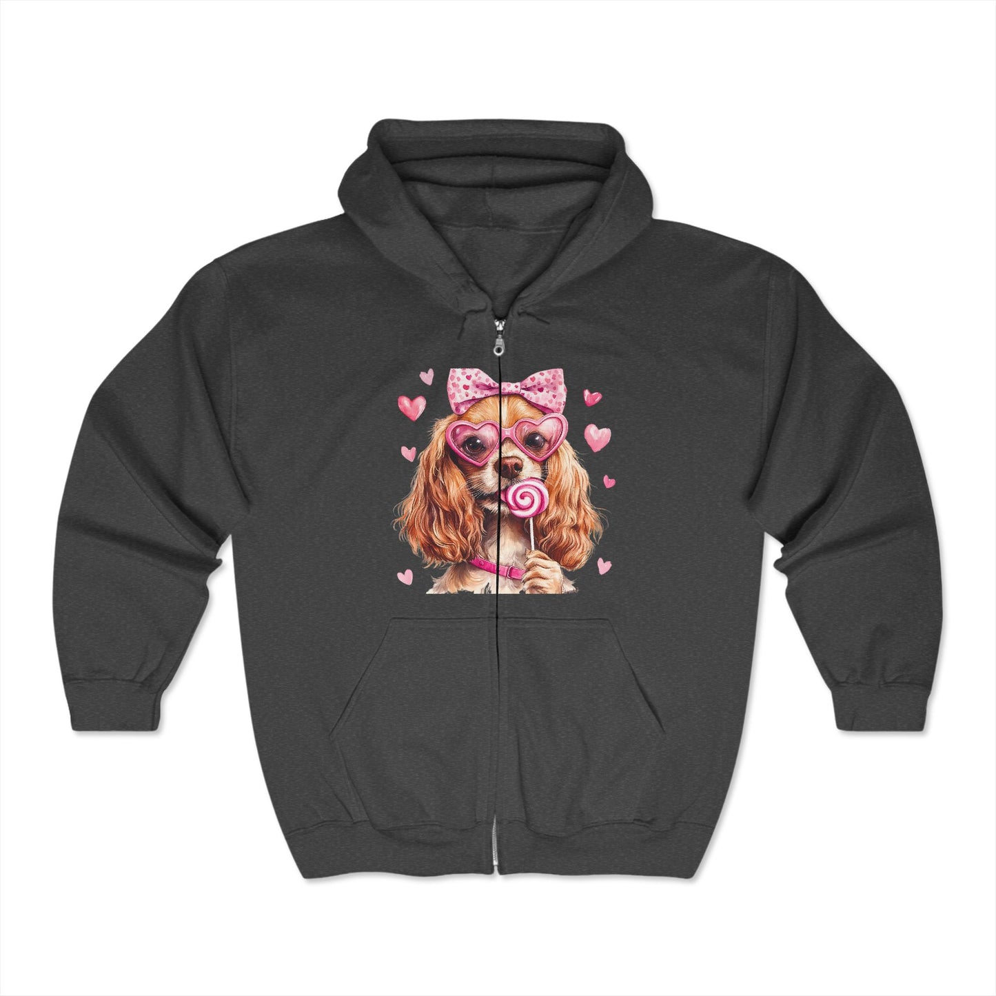 Valentines Unisex Heavy Blend™ Full Zip Hooded Sweatshirt