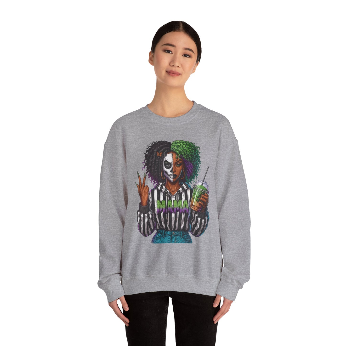 Vibrant Graphic Sweatshirt - Perfect for Creative Souls | Comfy Crewneck | Gift for Moms, Halloween, Trendy Outfits, Streetwear, Art Lovers
