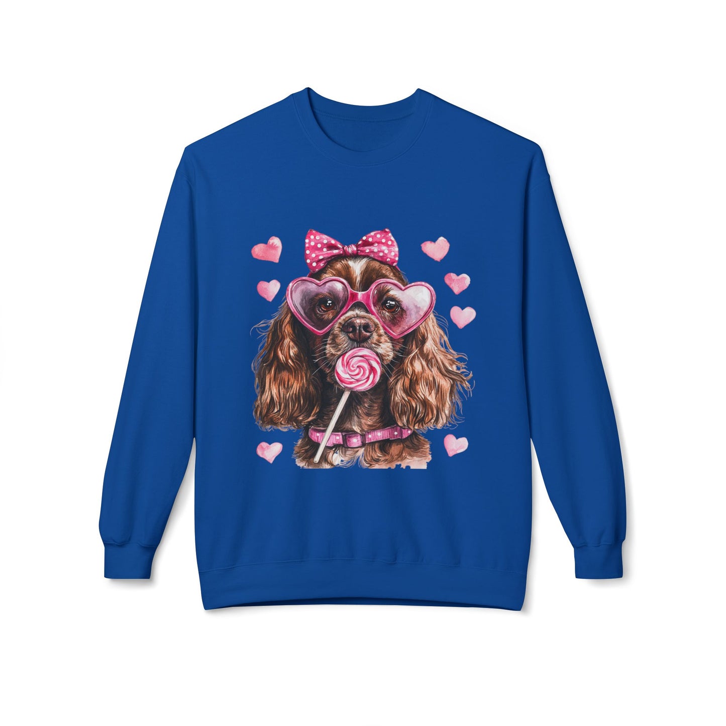 Valentines Unisex Midweight Softstyle Fleece Crewneck Sweatshirt