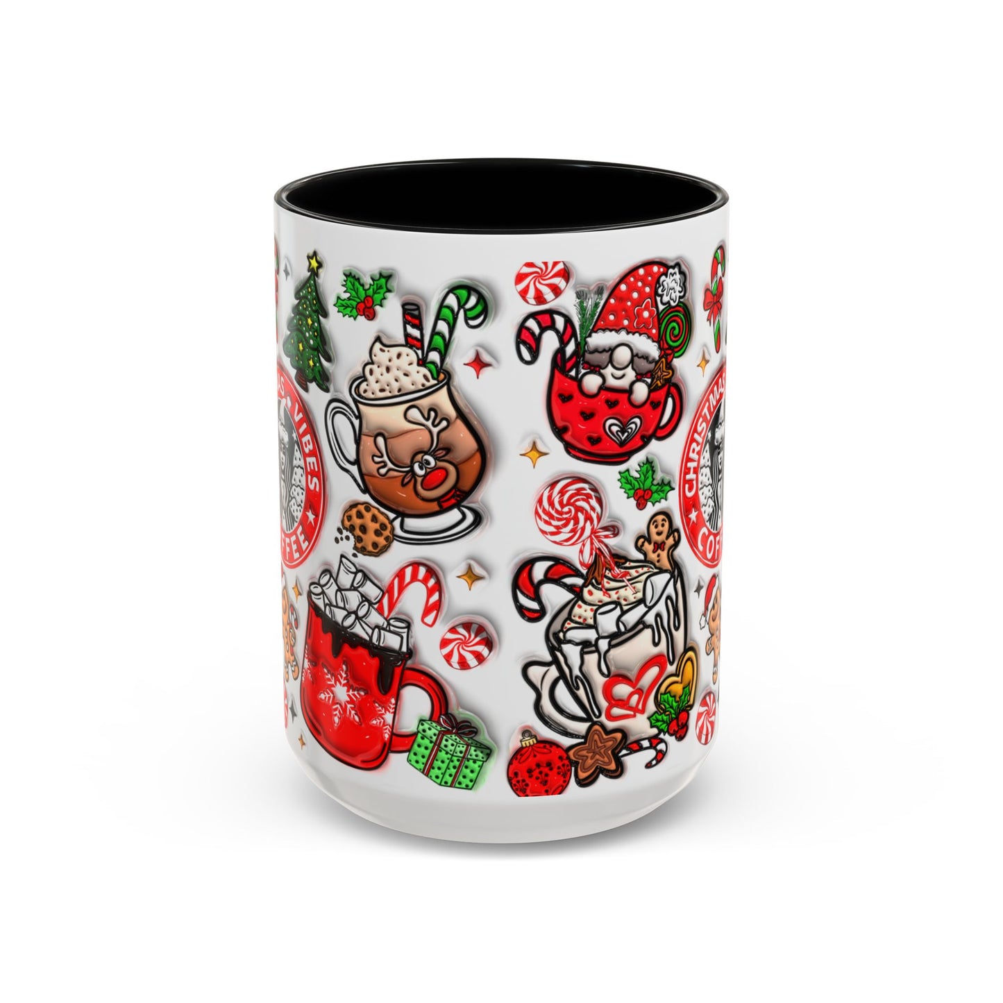 Christmas Accent Coffee Mug (11, 15oz)