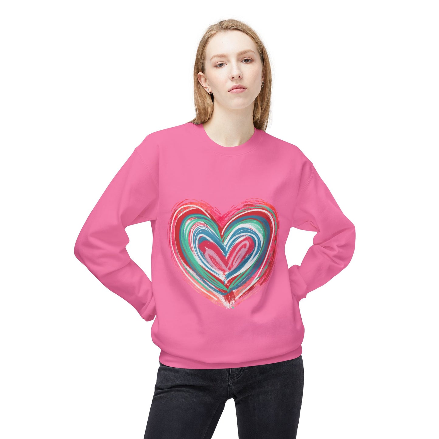 Valentines Unisex Midweight Softstyle Fleece Crewneck Sweatshirt