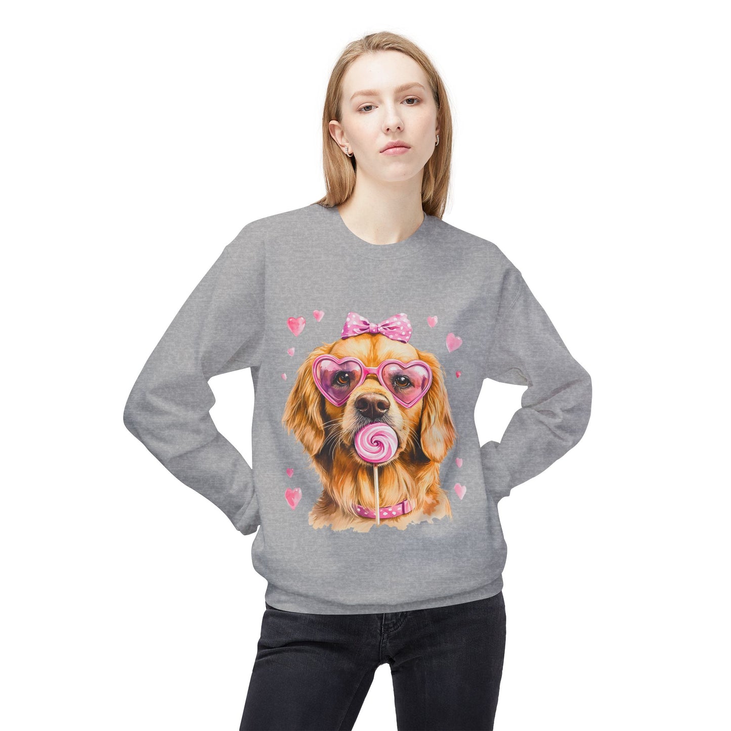 Valentines Unisex Midweight Softstyle Fleece Crewneck Sweatshirt