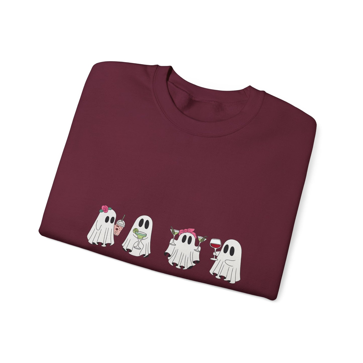 Ghostly Fun Unisex Sweatshirt - Cozy Halloween Apparel, Fall Fashion, Spooky Season Style, Gift for Ghost Lovers, Casual Comfort
