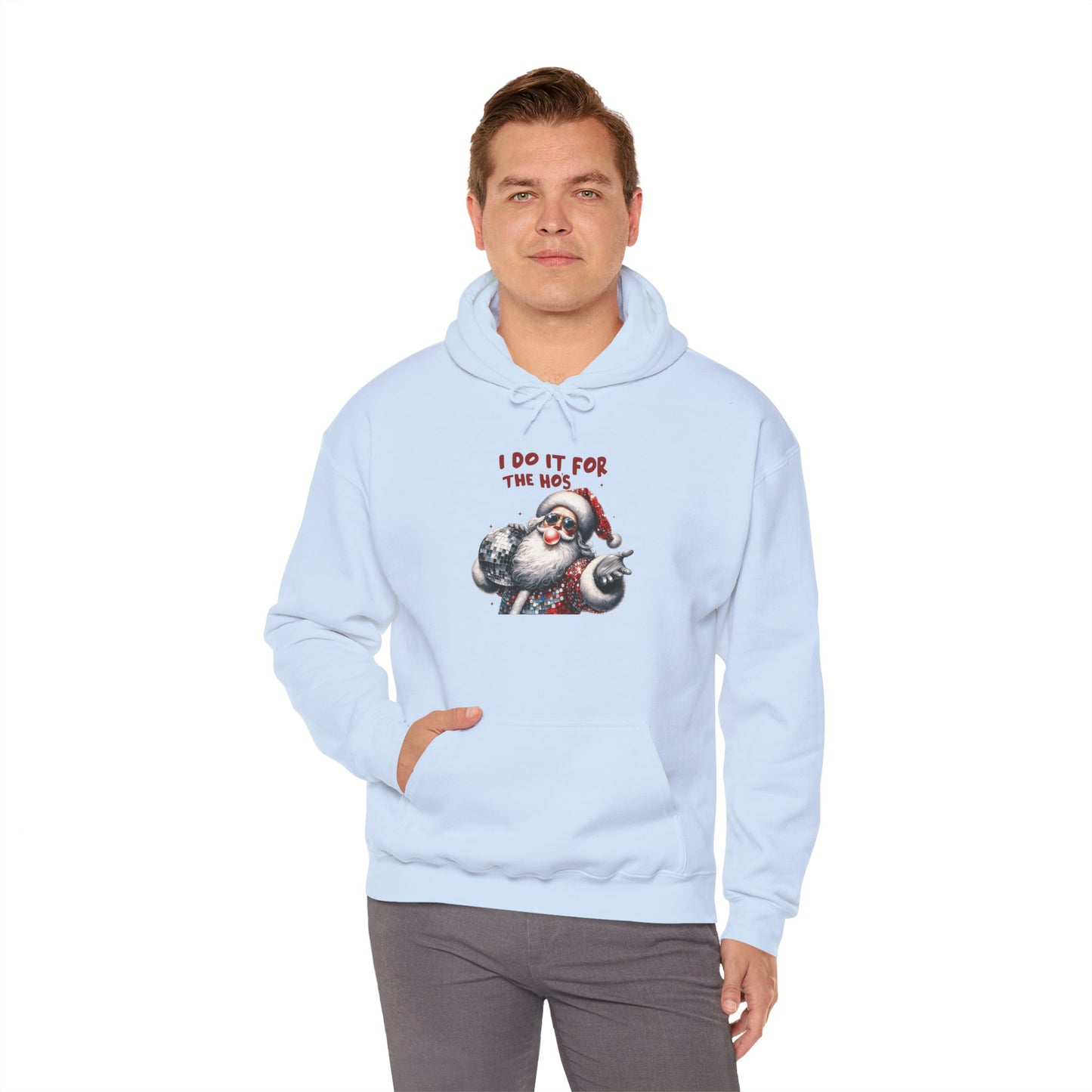 Santa Hoodie - I Do It For The 90s, Christmas Sweatshirt, Unisex Holiday Apparel, Vintage Style Gift, Cozy Winter Wear