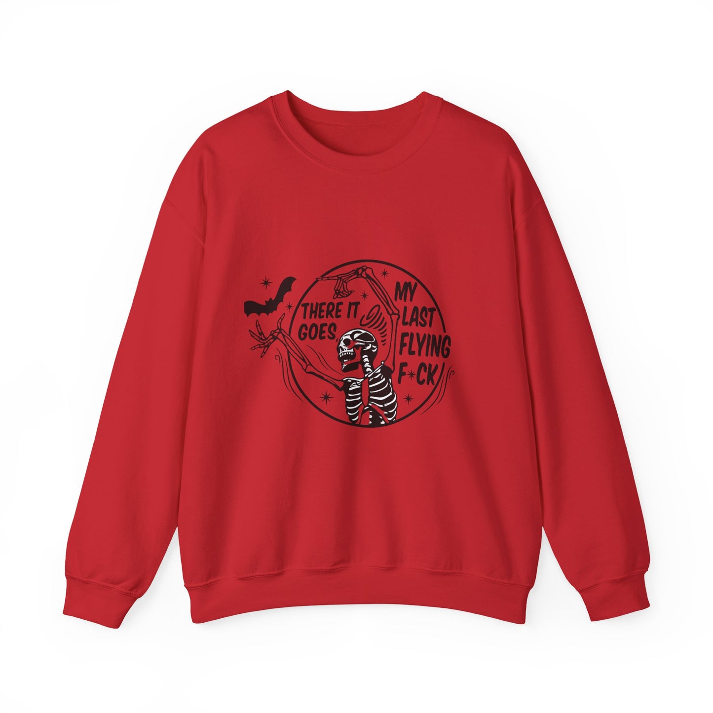 Sassy Skeleton Graphic Sweatshirt, Funny Crewneck, Unisex Humor Apparel, Perfect for Halloween, Unique Gift for Friends, Casual Wear