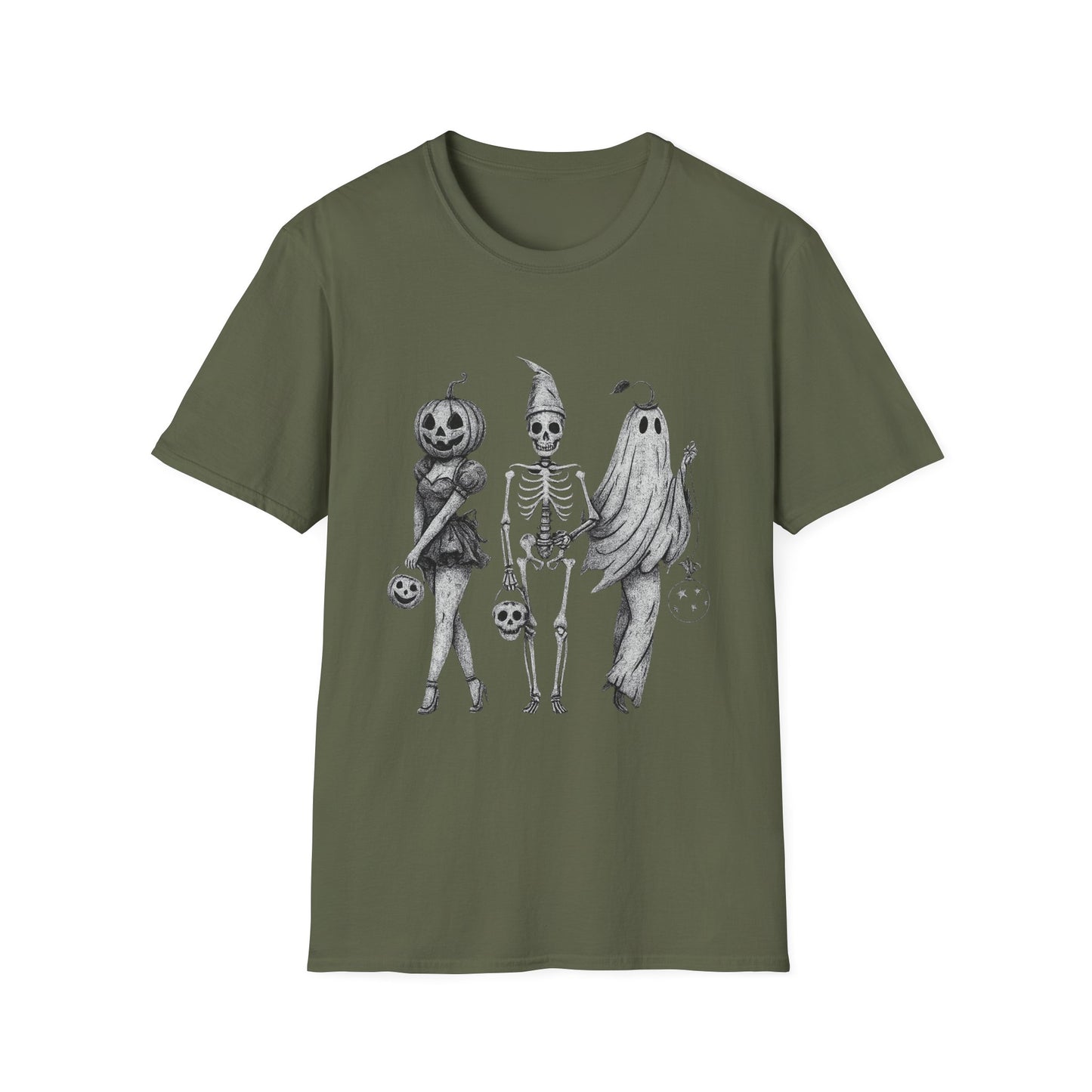 Halloween Graphic Tee, Unisex Softstyle T-Shirt, Spooky Season Shirt, Fall Fashion, Halloween Costume Top