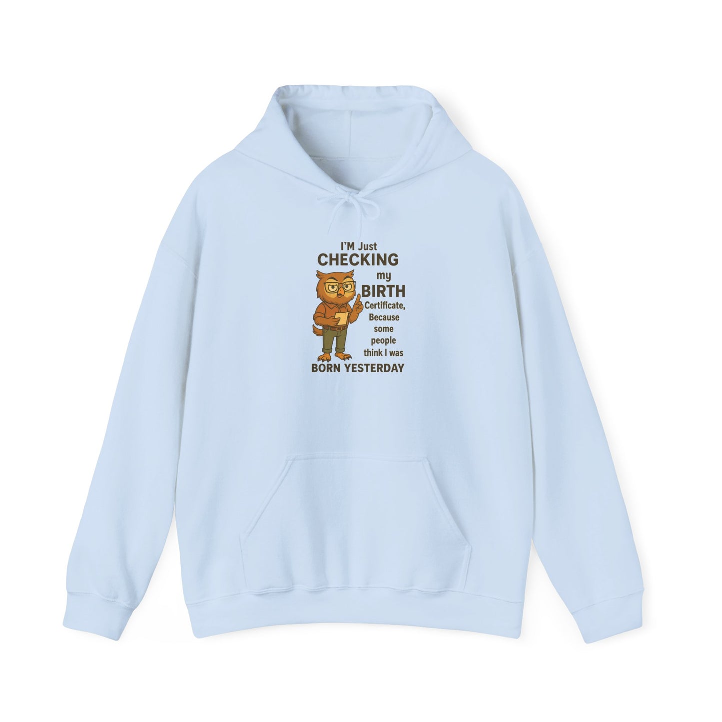 Funny Birthday Sweatshirt, Humorous Gift for Friends, Cozy Hooded Sweatshirt, Casual Wear, Unisex Birthday Apparel