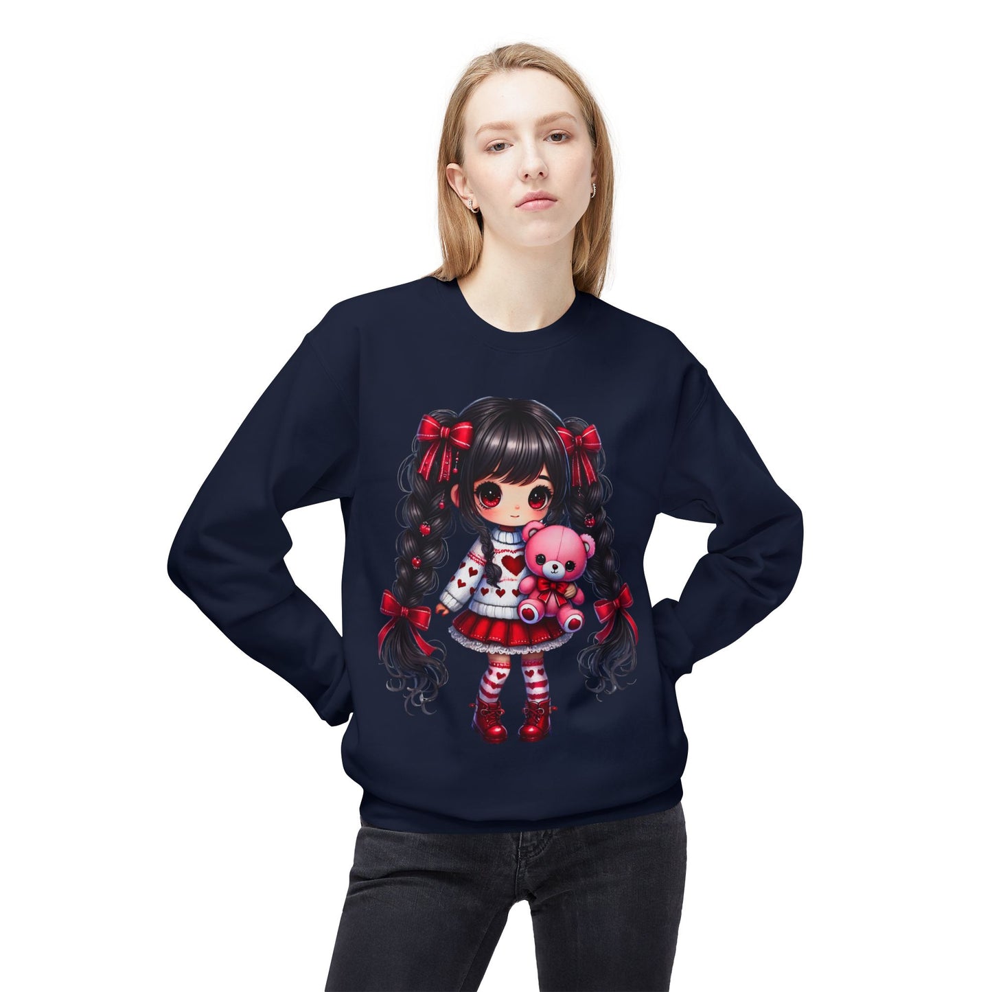 Valentines Unisex Midweight Softstyle Fleece Crewneck Sweatshirt
