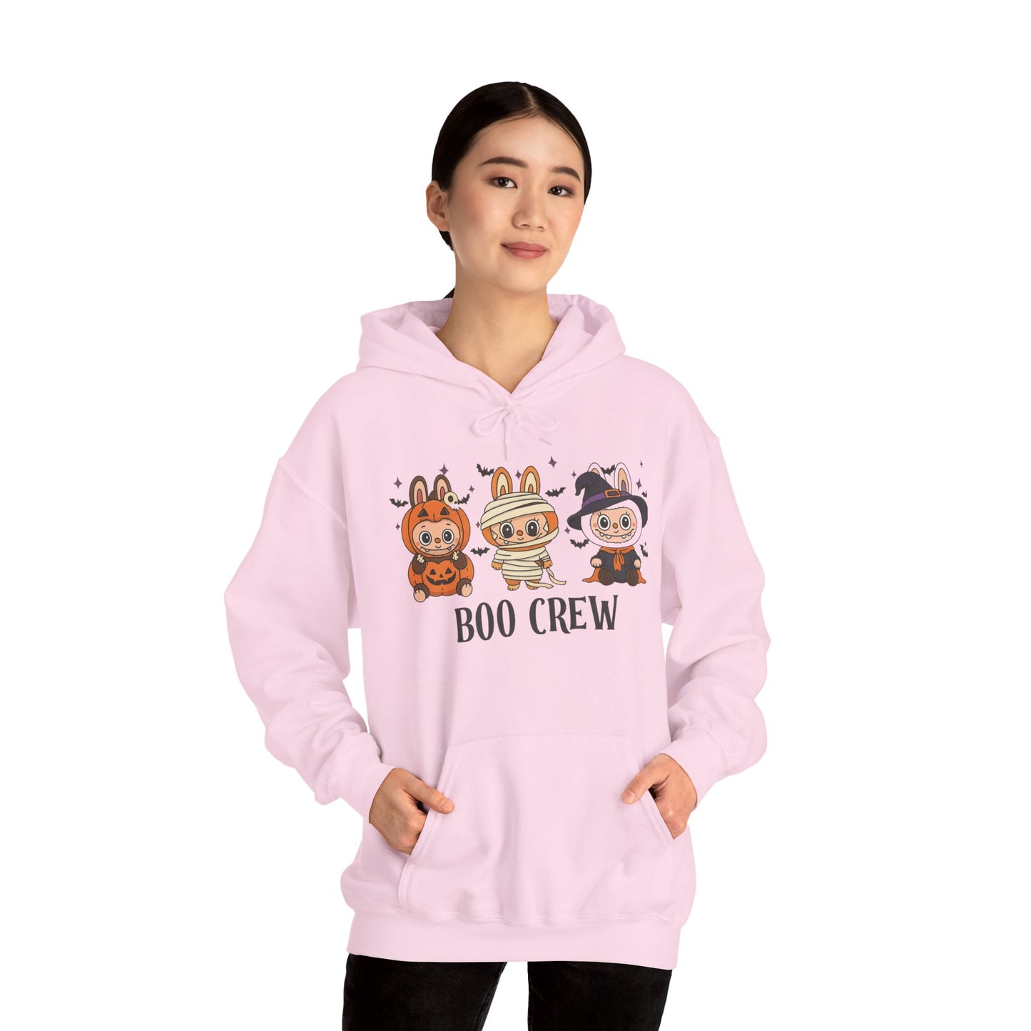 Boo Crew Halloween Unisex Hoodie, Cute Monster Costume, Spooky Vibes, Fall Fashion