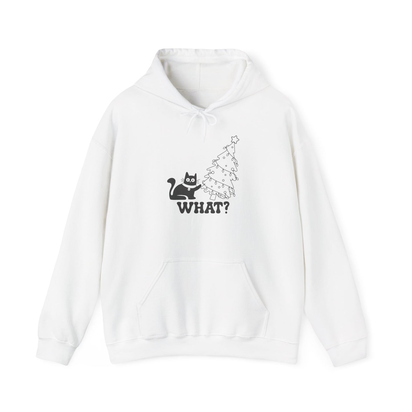 Funny Cat Christmas Hoodie, Cozy Hoodie for Cat Lovers, Gift for Pet Owners, Holiday Apparel, Unisex Hoodie